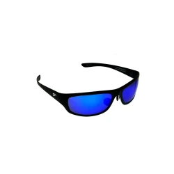 Flying Eyes Sonnenbrille Golden Eagle Sport - Rahmen matt-schwarz, Linsen saphirblau (verspiegelt)