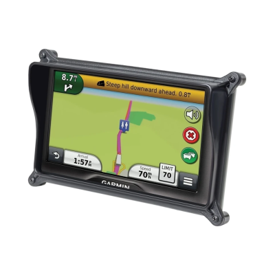 Sicherheitsgehäuse für Garmin Dezl 2797LMT/760LMT (ohne Schutzhüllen) - Diamond-Anbindung (Trapez), Schrauben-Set