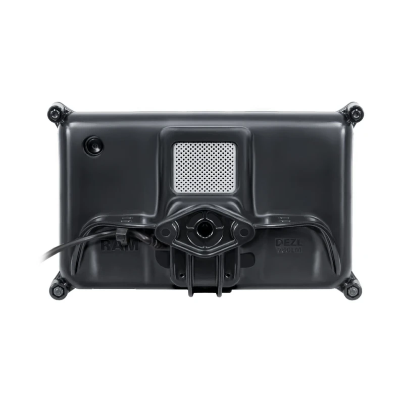 Sicherheitsgehäuse für Garmin Dezl 2797LMT/760LMT (ohne Schutzhüllen) - Diamond-Anbindung (Trapez), Schrauben-Set
