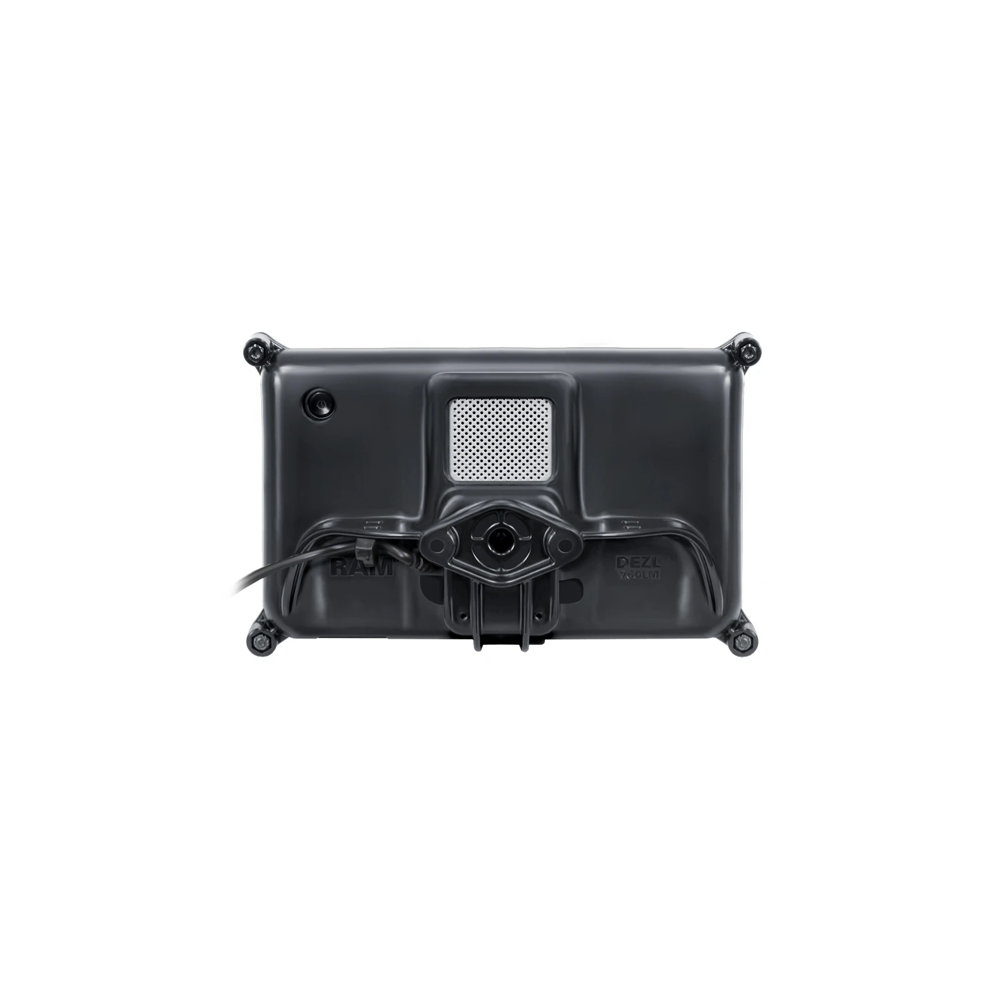 Safety housing for Garmin Dezl 2797LMT/760LMT (without protective covers) - Diamond connection (trapezoid), screw set