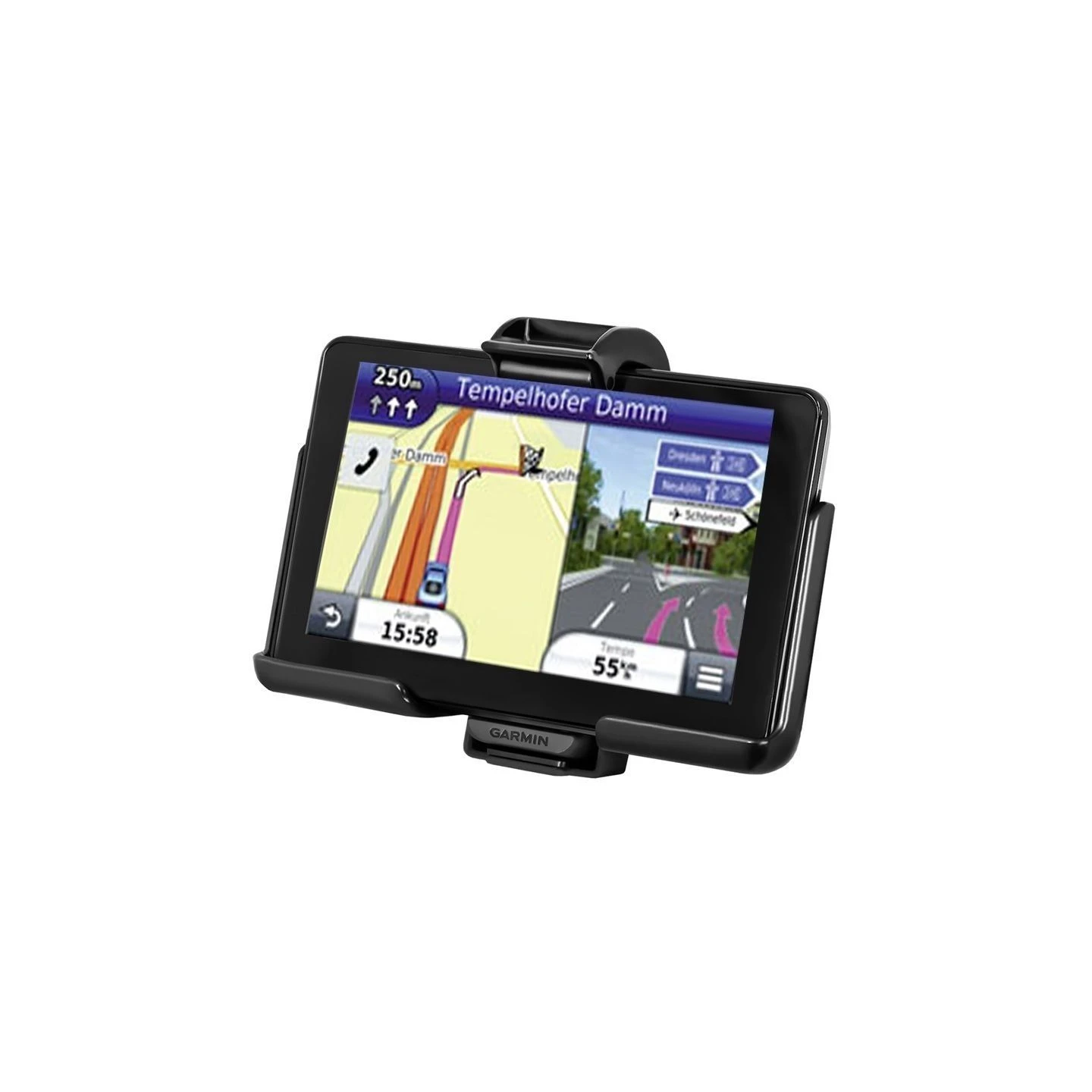 Device holder for Garmin nüvi 3550LM/3590LMT (without protective covers) - Diamond connection (trapezoid), screw set