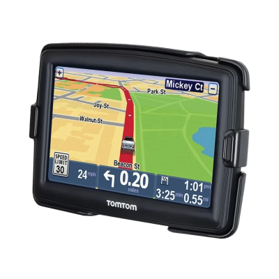 Gerätehalteschale für TomTom Start 55 / XXL 5xx (ohne Schutzhüllen) - Diamond-Anbindung (Trapez), Schrauben-Set