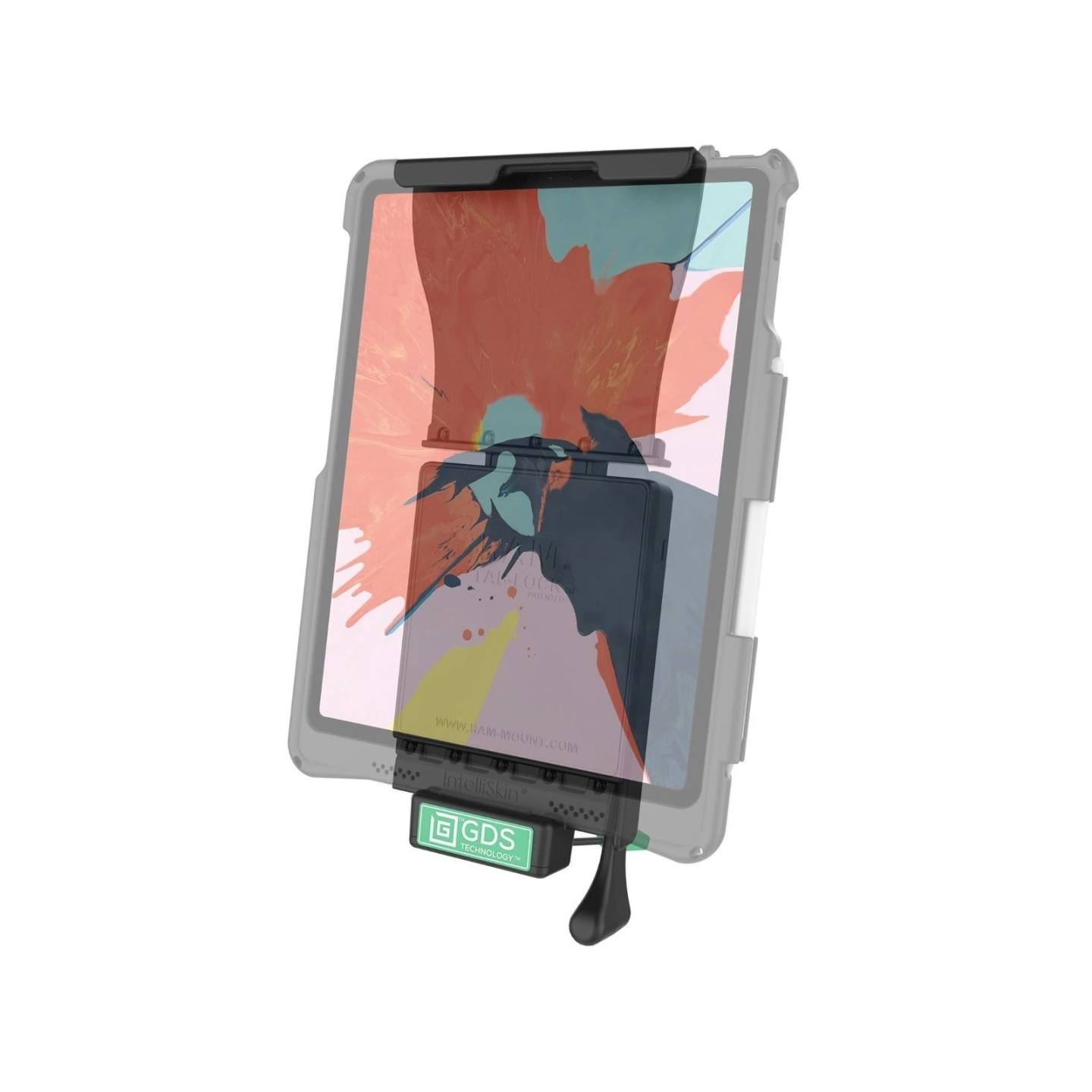 GDS cradle (key lock) for Apple iPad Pro 12.9 1C (3-5 Gen.) - In IntelliSkin protective case - USB-C port