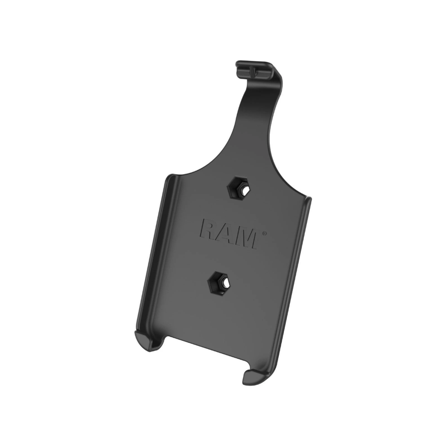 Device holder for Apple iPhone X / Xs (without protective covers etc.) - 2-hole AMPS connection (trapezoid), screw set