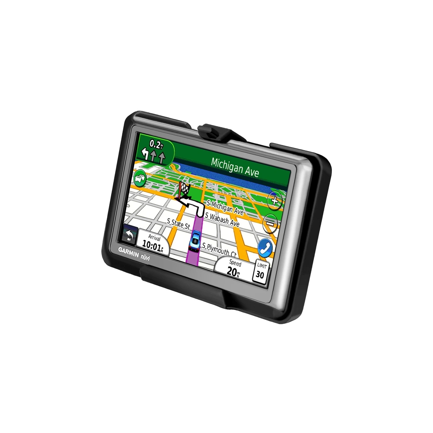 Device holder for Garmin nüvi 14xx series (without protective covers) - Diamond connection (trapezoid), screw set
