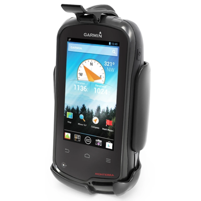 Gerätehalteschale für Garmin Monterra Serie (ohne Schutzhüllen) - Diamond-Anbindung (Trapez), Schrauben-Set