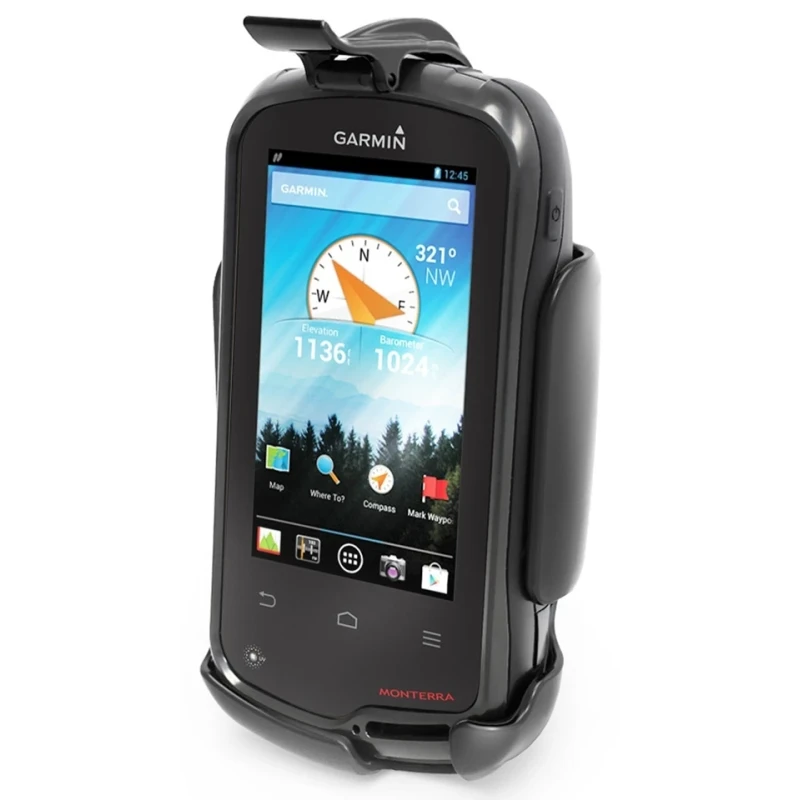 Gerätehalteschale für Garmin Monterra Serie (ohne Schutzhüllen) - Diamond-Anbindung (Trapez), Schrauben-Set