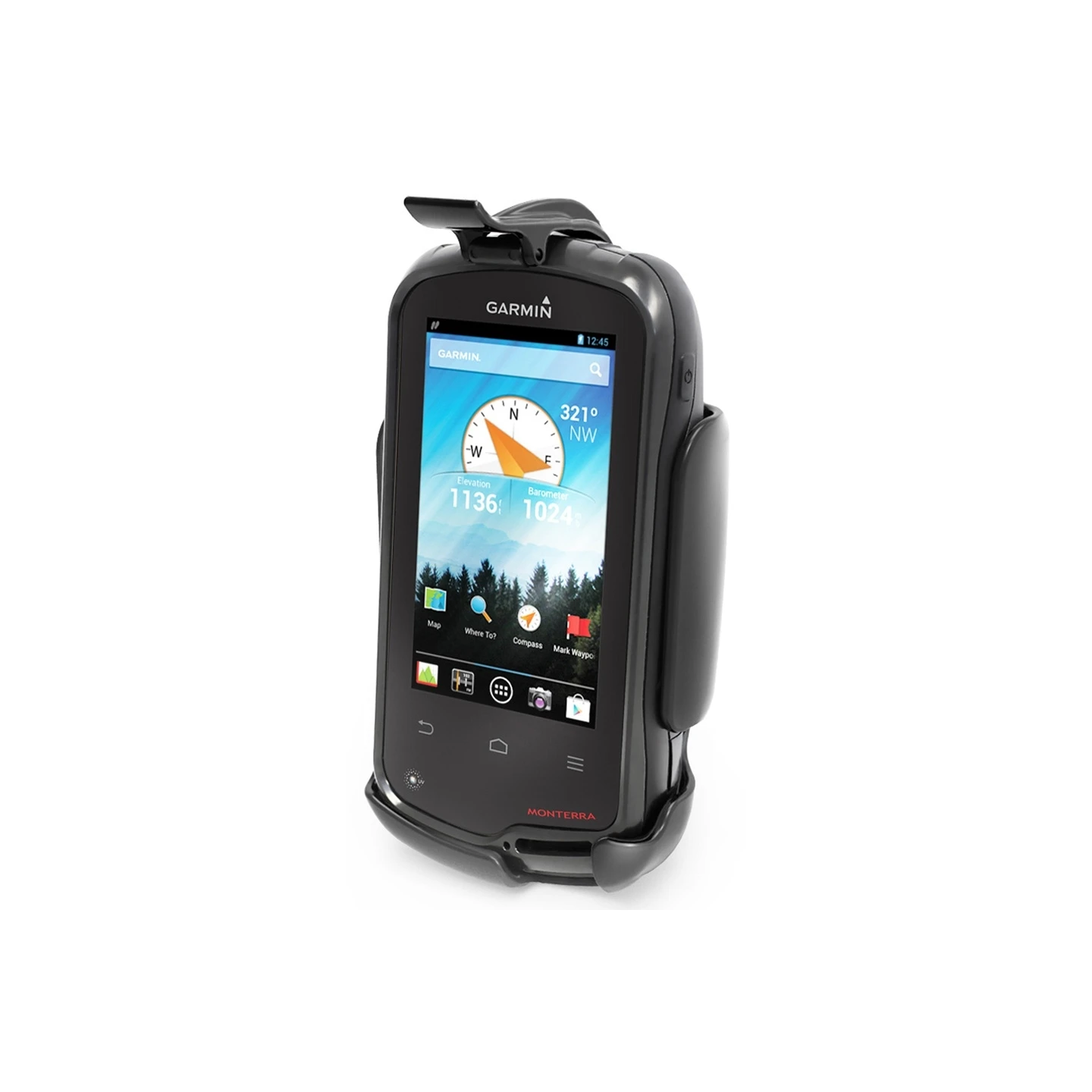 Device holder for Garmin Monterra series (without protective covers) - Diamond connection (harness), screw set