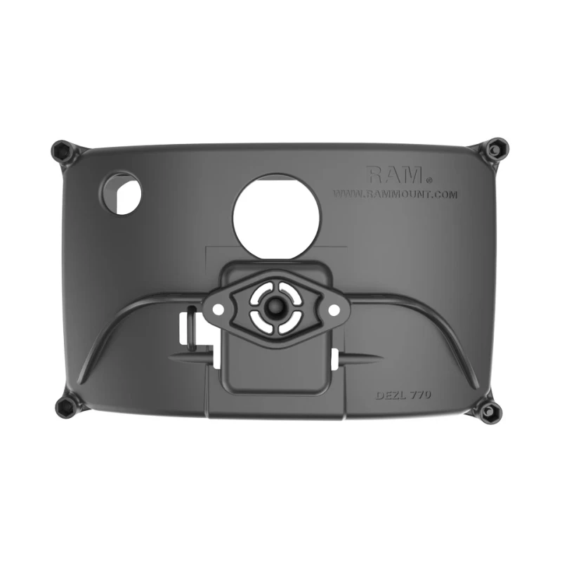 Sicherheitsgehäuse für Garmin Dezl 770LMTHD (ohne Schutzhüllen) - Diamond-Anbindung (Trapez), Schrauben-Set