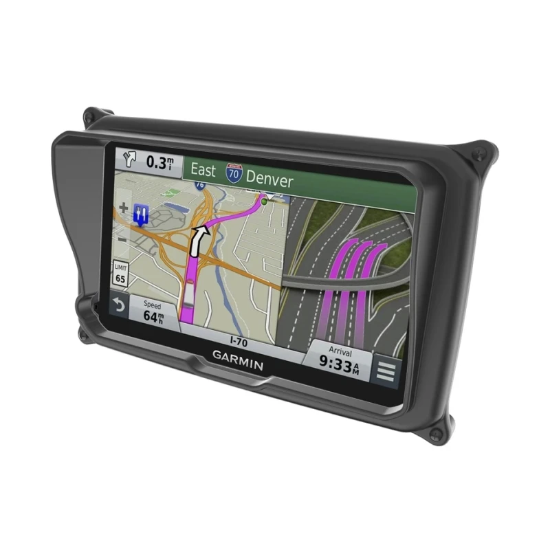 Sicherheitsgehäuse für Garmin Dezl 770LMTHD (ohne Schutzhüllen) - Diamond-Anbindung (Trapez), Schrauben-Set