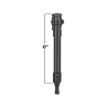 Composite spline post adapter with extension (approx. 275 mm) - Accessories for fishing rod holders