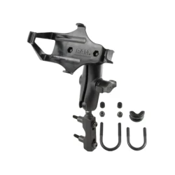 Motorbike mount for Garmin GPSMAP 176/196/296/396/495/496 - with basic mounting (handlebar/brake/clutch)