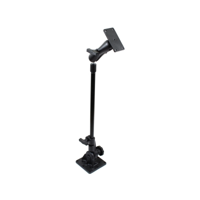 Ratchet Standhalterung mit rechteckiger Anbindung (2x4 Zoll, oben) - Stab ca. 450 mm,  (1,5 Zoll, oben)