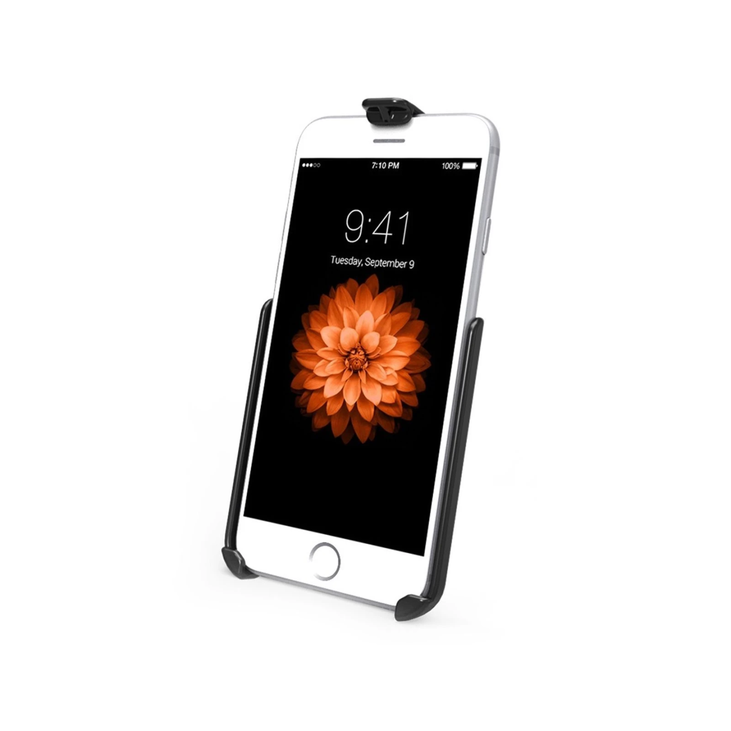 Device holder for Apple iPhone 6/7 (without protective covers/case) - Diamond connection (trapezoid), screw set