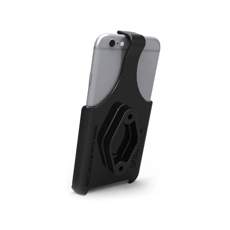Gerätehalteschale für Apple iPhone 6/7 (ohne Schutzhüllen/-gehäuse) - Diamond-Anbindung (Trapez), Schrauben-Set