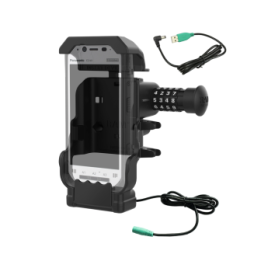 Cradle with power supply for Panasonic Toughbook FZ-N1 / FZ-F1 - lockable (combination lock), AMPS 2-hole mount