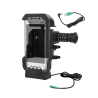 Cradle with power supply for Panasonic Toughbook FZ-N1 / FZ-F1 - lockable (combination lock), AMPS 2-hole mount