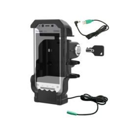 Cradle with power supply for Panasonic Toughbook FZ-N1 / FZ-F1 - lockable (key), AMPS 2-hole mount