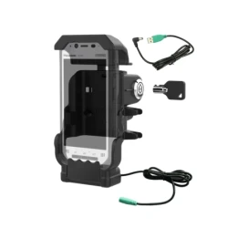 Halteschale mit Stromversorgung für Panasonic Toughbook FZ-N1 / FZ-F1 - abschließbar (Schlüssel), AMPS 2-Loch-Aufnahme