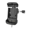 Cradle with power supply for Panasonic Toughbook FZ-N1 / FZ-F1 - lockable (key), AMPS 2-hole mount