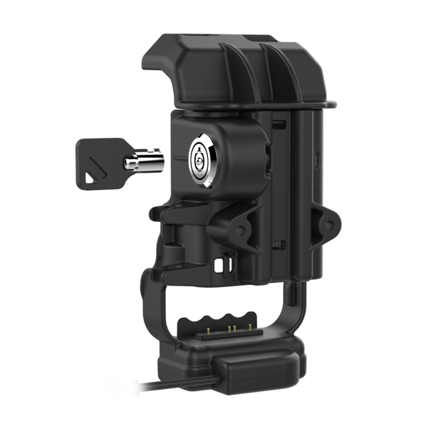 Cradle with power supply for Panasonic Toughbook FZ-N1 / FZ-F1 - lockable (key), AMPS 2-hole mount
