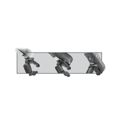 Adapter für diverse Garmin Handgeräte inkl. Diamond-Basisplatte (Trapez) -  (1 Zoll), Schrauben-Set