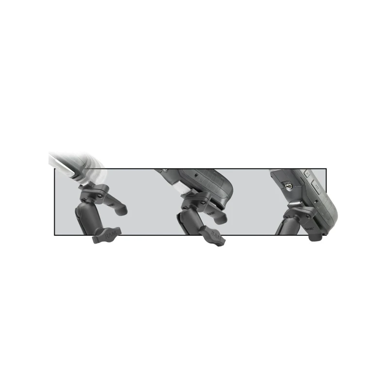 Adapter für diverse Garmin Handgeräte inkl. Diamond-Basisplatte (Trapez) -  (1 Zoll), Schrauben-Set