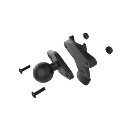 Adapter für diverse Garmin Handgeräte inkl. Diamond-Basisplatte (Trapez) -  (1 Zoll), Schrauben-Set