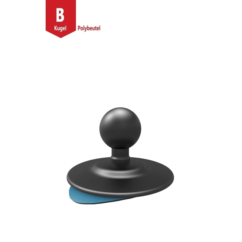 Adhesive plate for smooth surfaces with composite base - (1 inch)