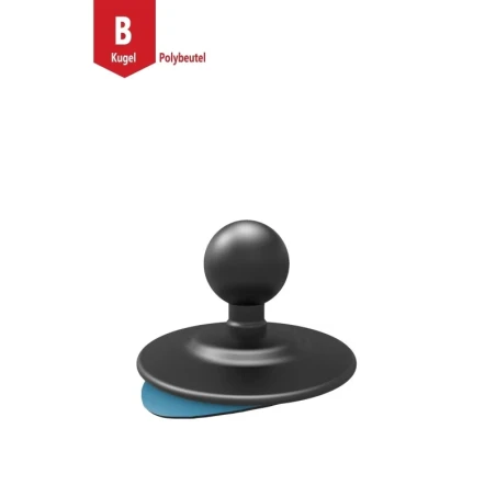 Adhesive plate for smooth surfaces with composite base - (1 inch)