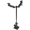 Ratchet stand mount with double mount (AMPS) - rod approx. 450 mm, mounts (1.5 inch, top)