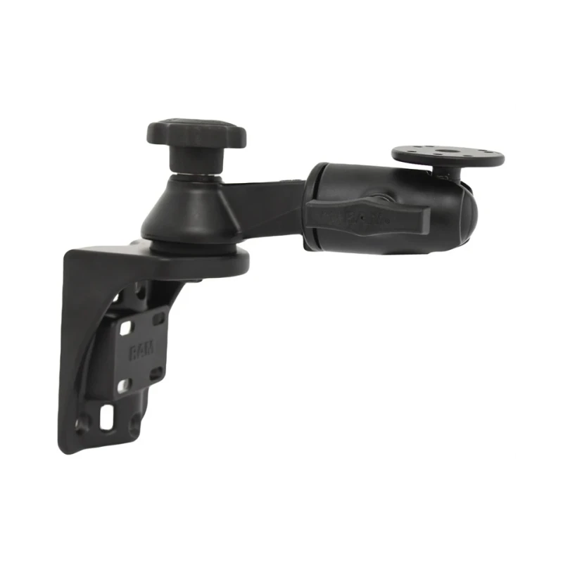 Swivel arm for vertical wall mounting with AMPS connection - Vertical base, Octagon connection arm, round base plate