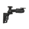Swivel arm for vertical wall mounting with AMPS connection - Vertical base, Octagon connection arm, round base plate