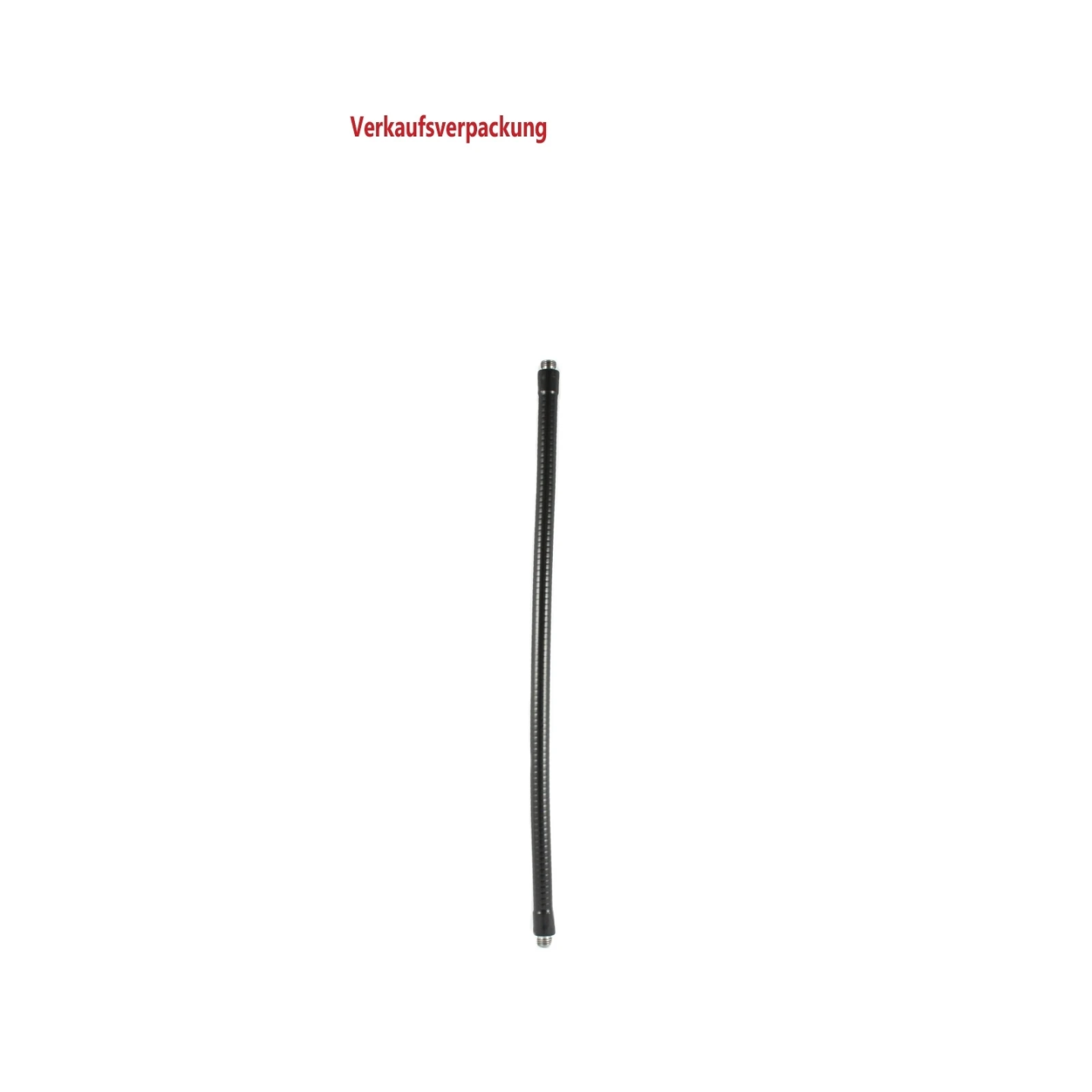 Metal rod (flexible) with composite coating - length approx. 450 mm, 1/4" NPSM thread at both ends