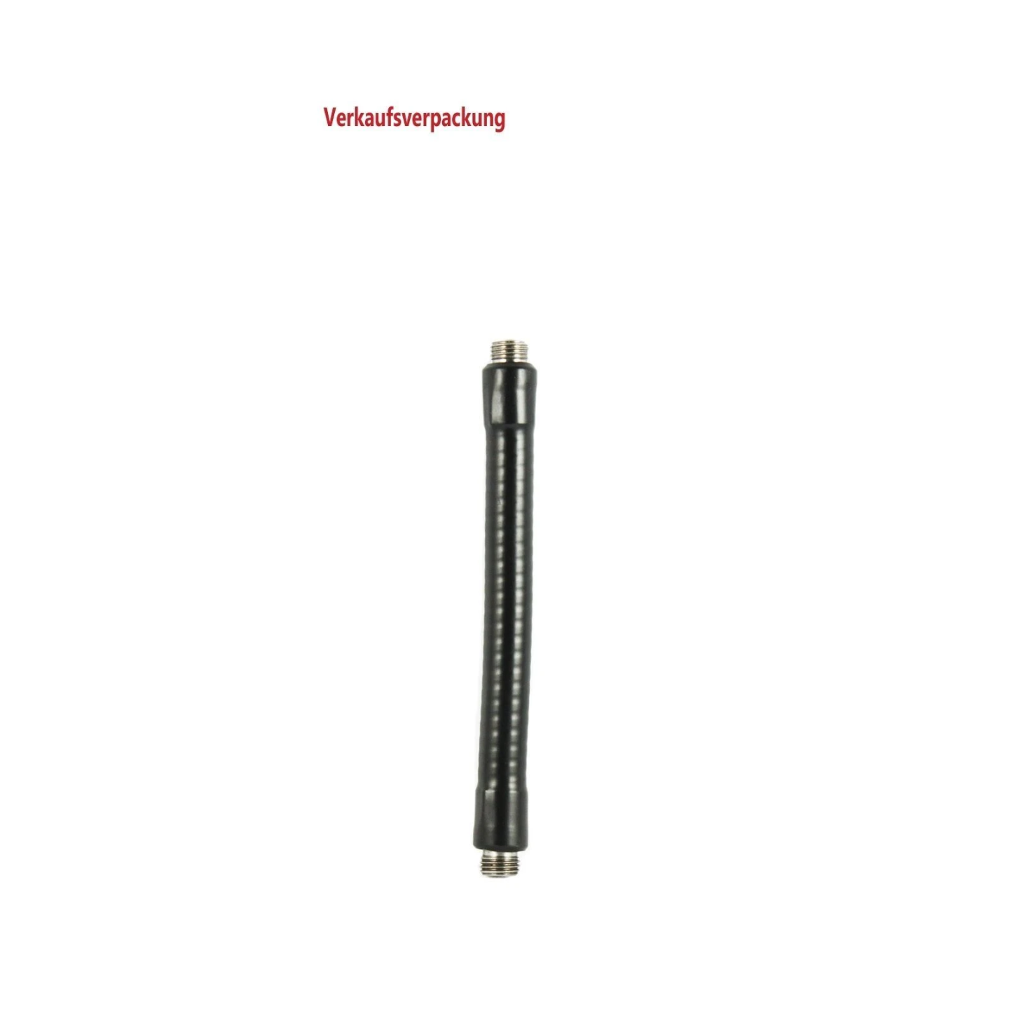 Metal rod (flexible) with composite coating - length approx. 150 mm, 1/4" NPSM thread at both ends
