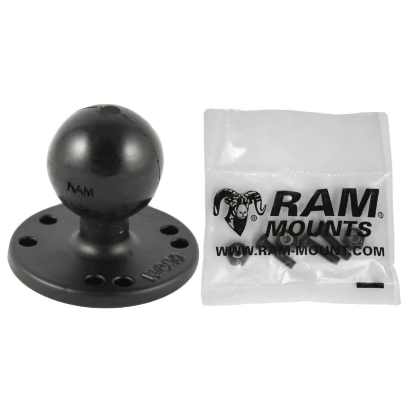 runde Basisplatte (AMPS) für Garmin Echo 200/500 -  (1,5 Zoll), Schrauben-Set