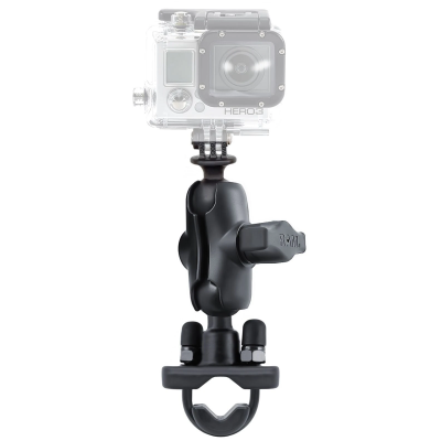 GoPro Kamerahalterung (kurz) für Lenker/Rohre - mit Klemmschelle,  (1 Zoll)