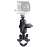 GoPro camera mount (short) for handlebars/tubes - with clamp, (1 inch)