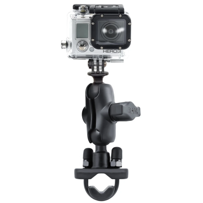 GoPro Kamerahalterung (kurz) für Lenker/Rohre - mit Klemmschelle,  (1 Zoll)