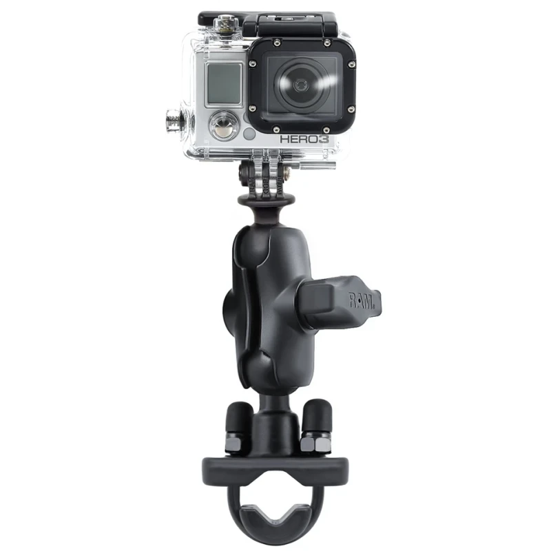 GoPro Kamerahalterung (kurz) für Lenker/Rohre - mit Klemmschelle,  (1 Zoll)