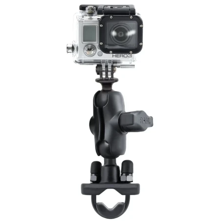 GoPro Kamerahalterung (kurz) für Lenker/Rohre - mit Klemmschelle,  (1 Zoll)