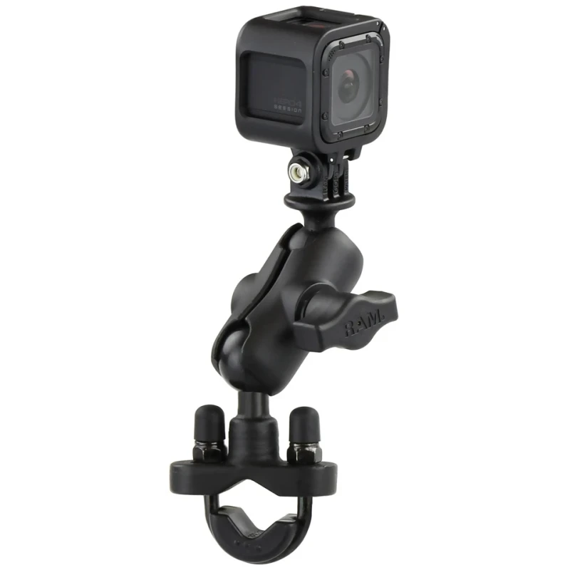 GoPro Kamerahalterung (kurz) für Lenker/Rohre - mit Klemmschelle,  (1 Zoll)