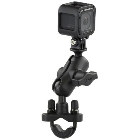 GoPro Kamerahalterung (kurz) für Lenker/Rohre - mit Klemmschelle,  (1 Zoll)