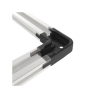 Composite 90° corner piece for aluminium Tough-Track rails (extruded) - Connecting piece
