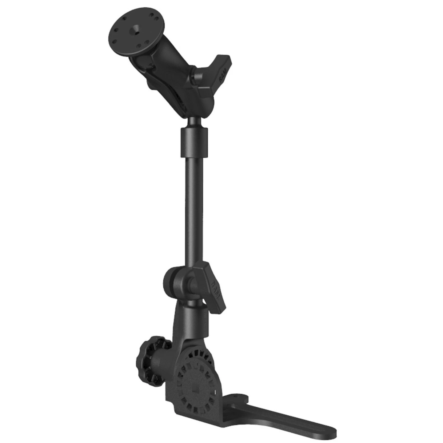 Pod HD universal vehicle attachment with AMPS connection - ratchet system, MAX. 65 CM HIGH, centre connection arm