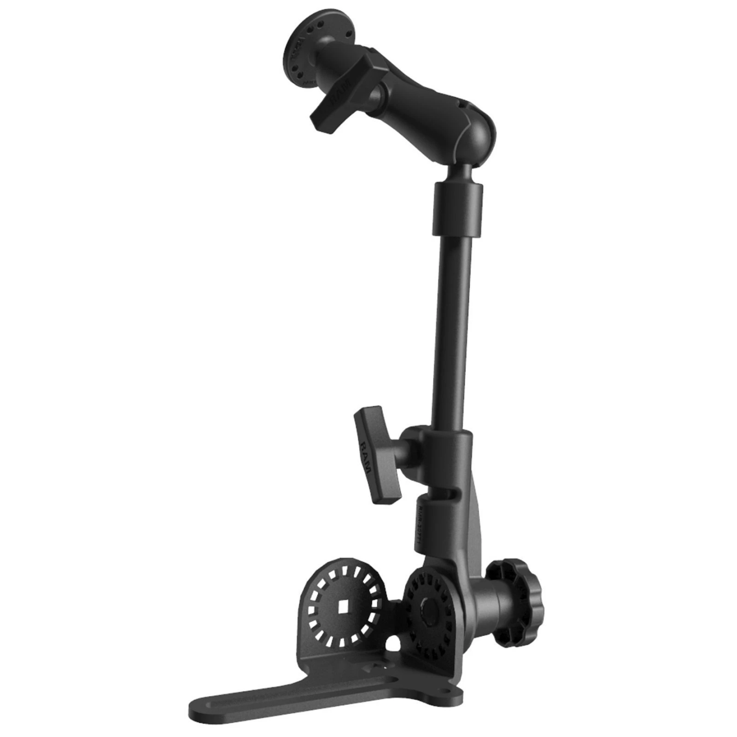 Pod HD universal vehicle attachment with AMPS connection - ratchet system, MAX. 65 CM HIGH, centre connection arm