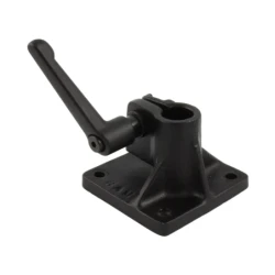 Standfuss mit Rohraufnahme u. Feststellhebel - für Rohrdurchmesser 12,7 mm, Grundfläche 88,9 x 88,9 mm