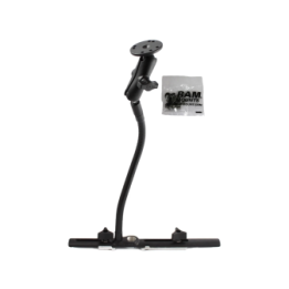 Cessna seat rail mount for Garmin GPS rail, flex arm (approx. 300 mm) centre connecting arm