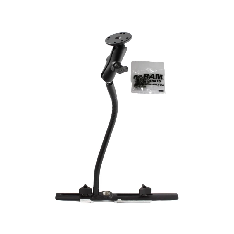 Cessna seat rail mount for Garmin GPS rail, flex arm (approx. 300 mm) centre connecting arm