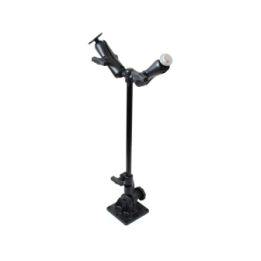 Ratchet stand mount with double mount - rod approx. 450 mm, mounts (1.5 inch, top)